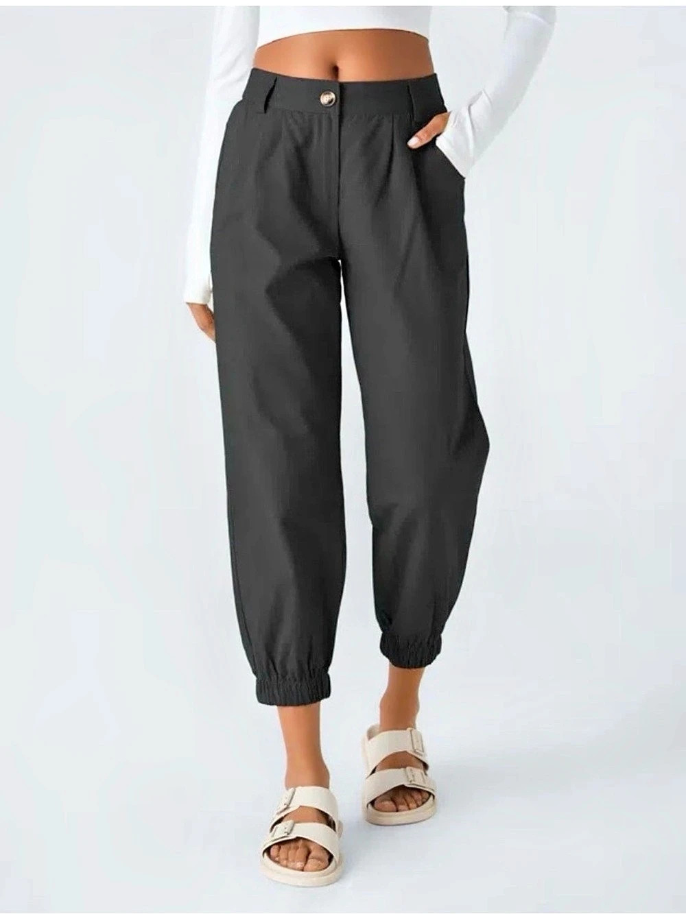 Halara Casual Black Jogger Pants Size Large